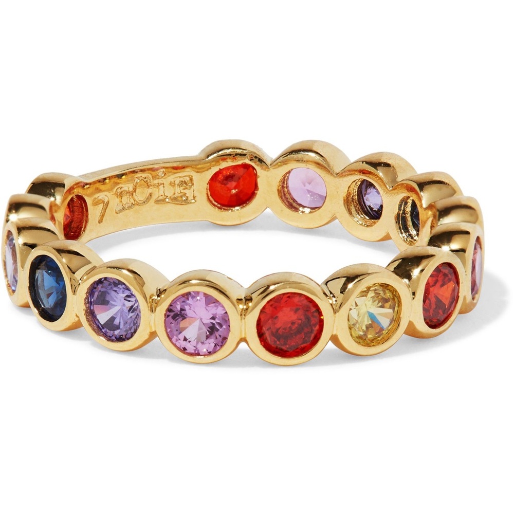 Lazaro Rainbow Crystal Ring